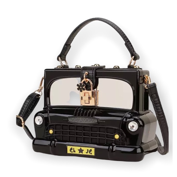 Rare Unique Black Car Handbag - Picture 2 of 3